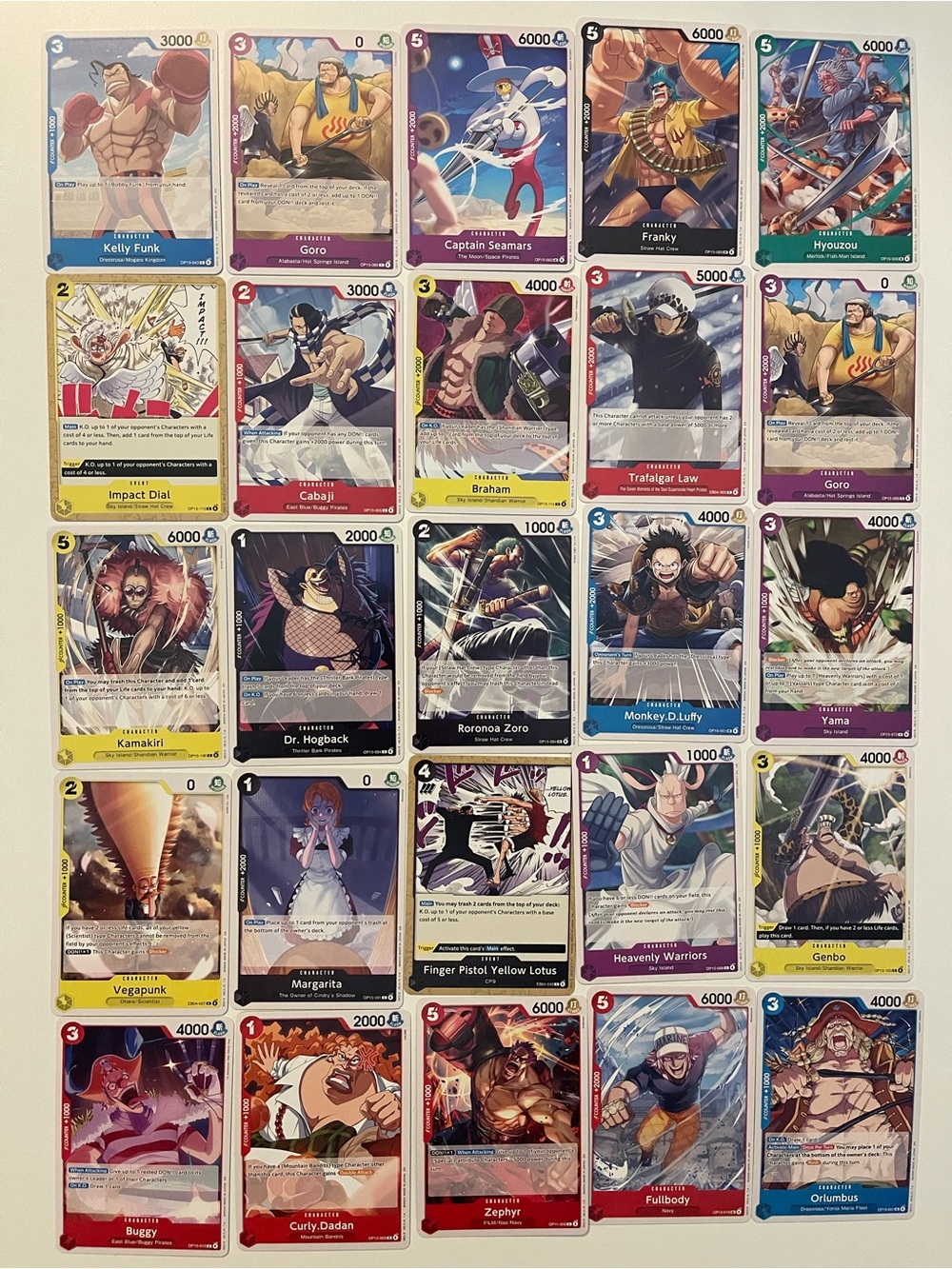 One Piece Card Game – Bulk Card Lot (25 Cards) English #008